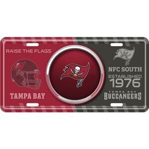 Tampa Bay Buccaneers NFL Bullseye License Plate
